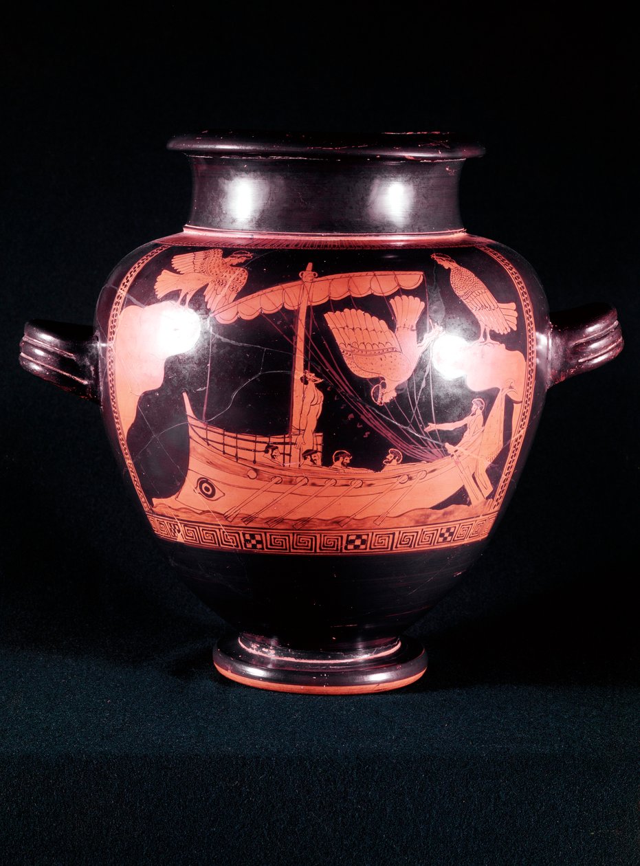 Schiff des Odysseus Ulysses, König von Ithaka von Unbekannt