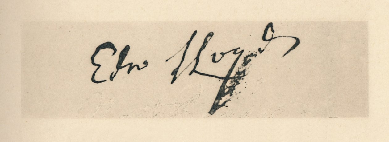 Unterschrift von Edward Lloyd, 1712 von Unbekannt