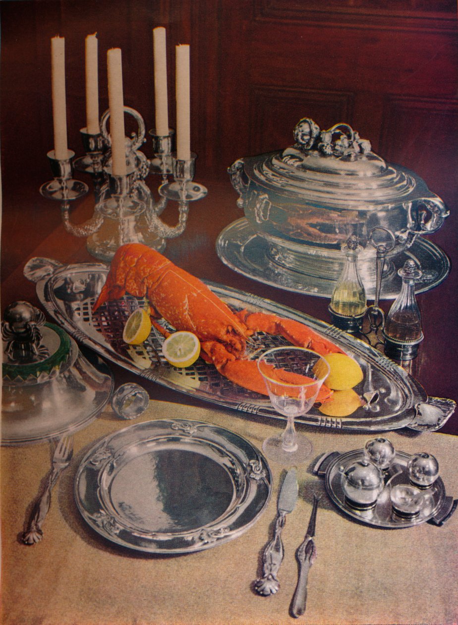 Silbernes Tafelservice, 1936 von Unbekannt
