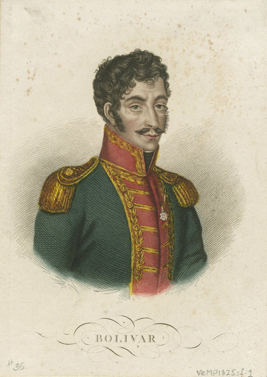 Simón Bolívar 1783-1830, 1825 von Unbekannt