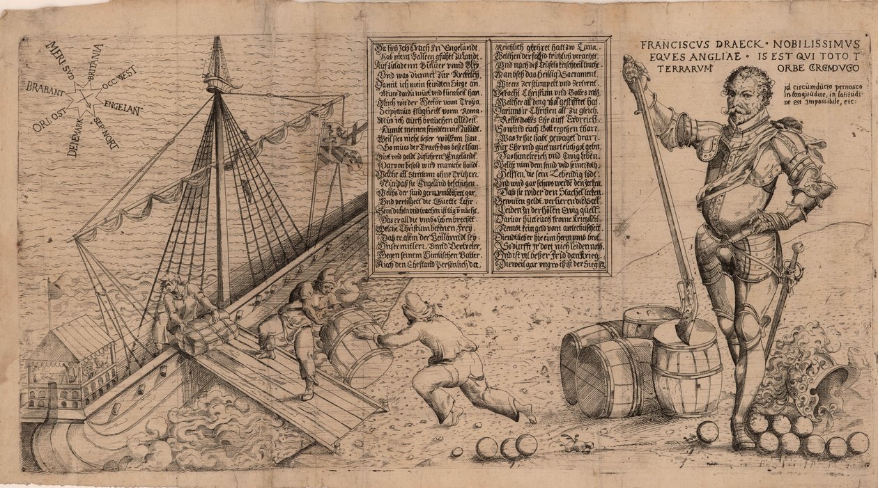 Sir Francis Drake, ca. 1588 von Unbekannt