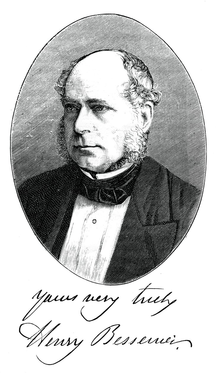 Sir Henry Bessemer, englischer Ingenieur, um 1880 von Unbekannt