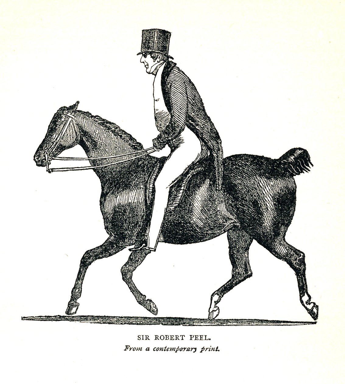 Sir Robert Peel, britischer konservativer Staatsmann von Unbekannt