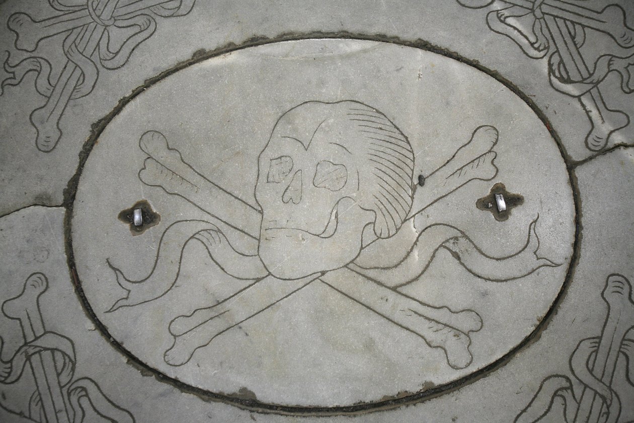 Schädel und Knochen, Florenz, Italien von Unbekannt