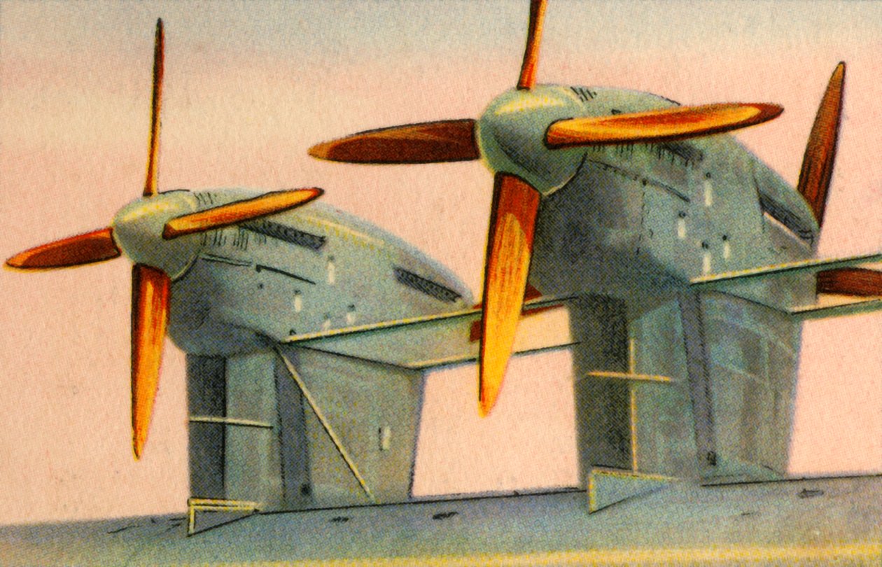 Kleindurchmesserige Holzflugzeugpropeller, 1932 von Unbekannt