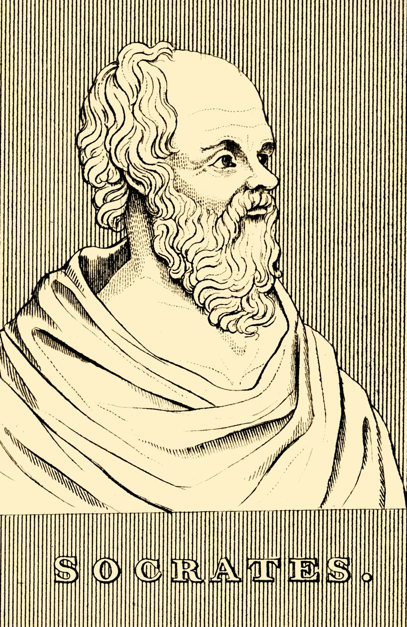 Sokrates, ca. 470-399 v. Chr., 1830 von Unbekannt