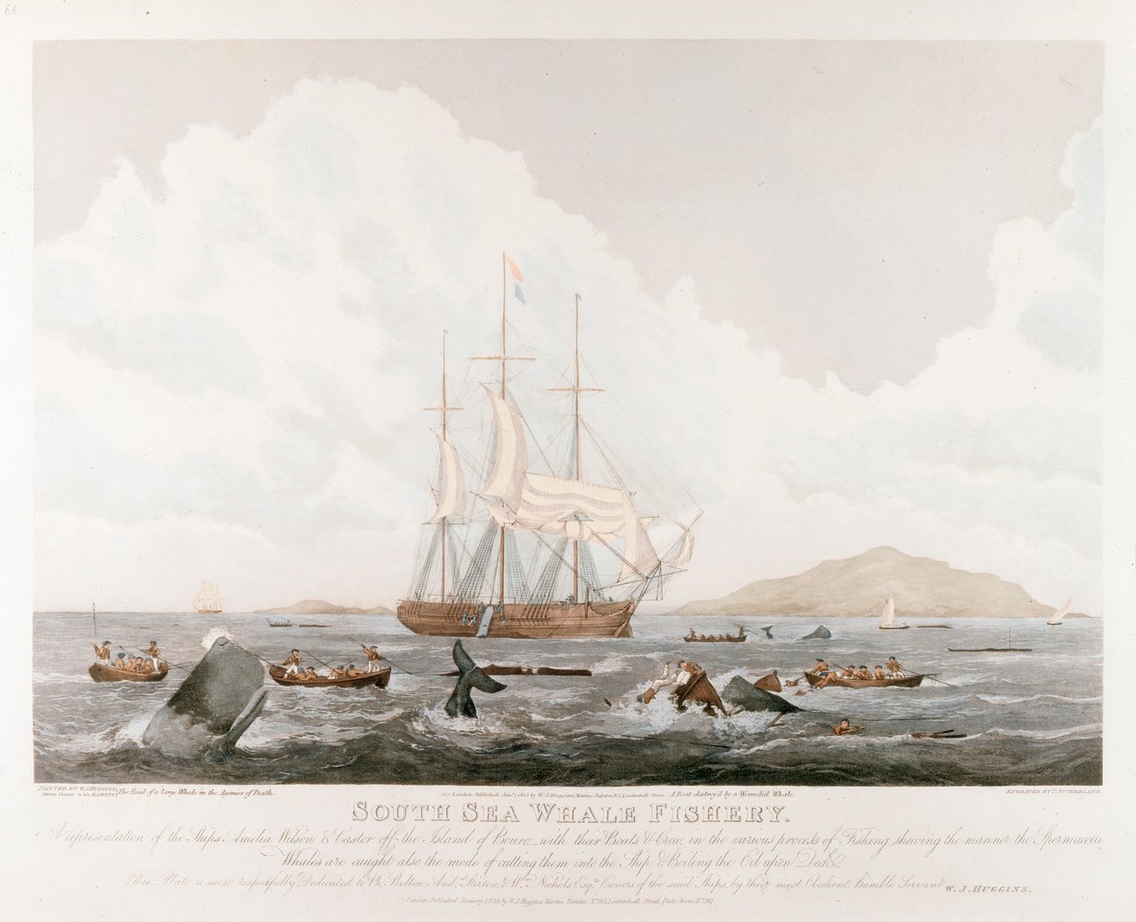 Südsee-Walfang, 1825 von Unbekannt