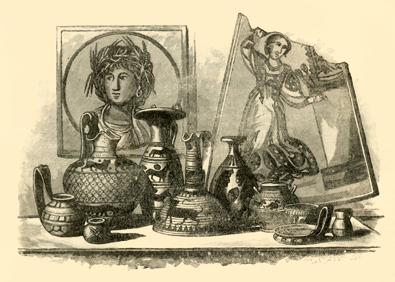 Exemplare der karthagischen Kunst, 1890 von Unbekannt