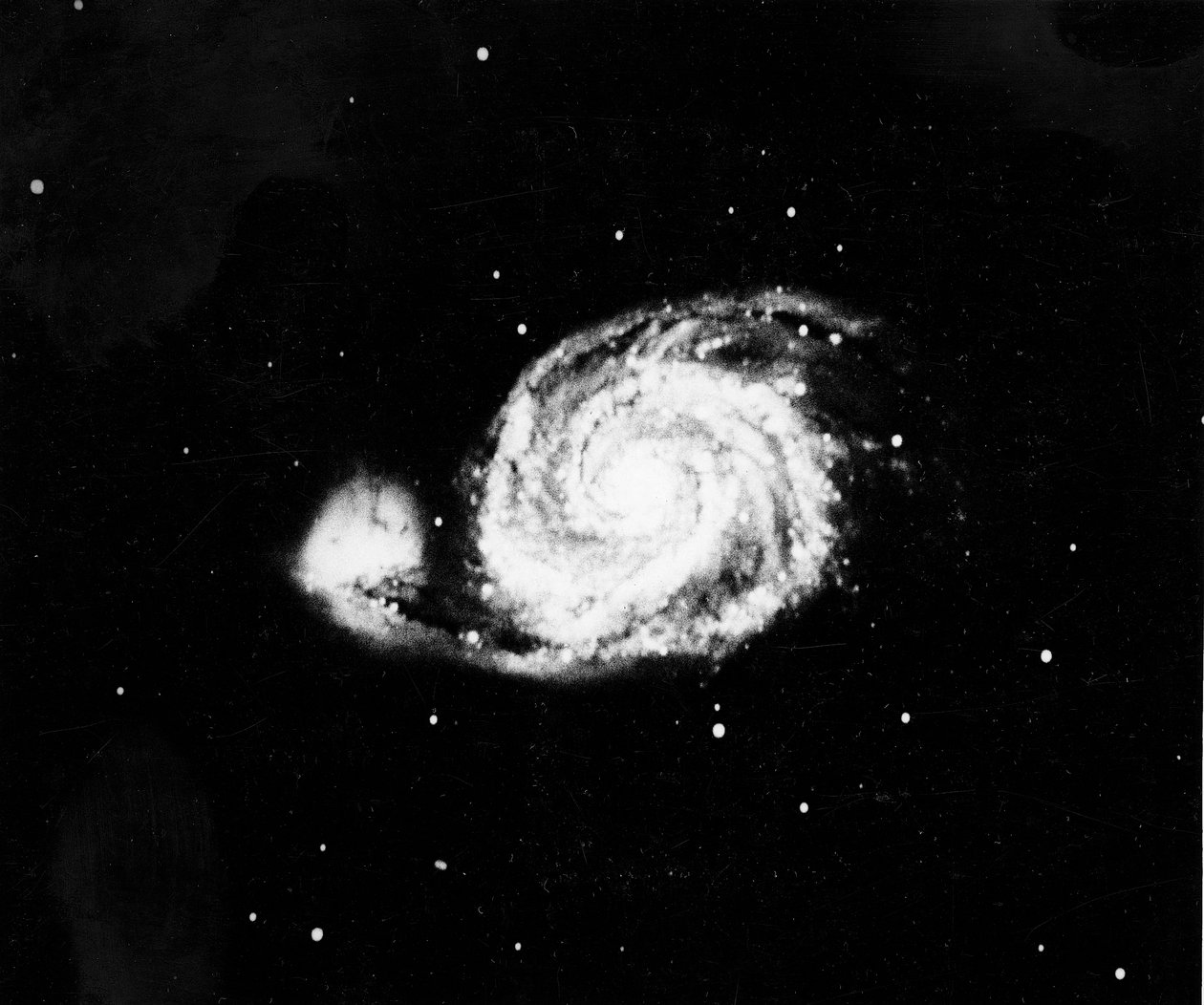 Spiralgalaxie M 51 in Canes Venatici von Unbekannt