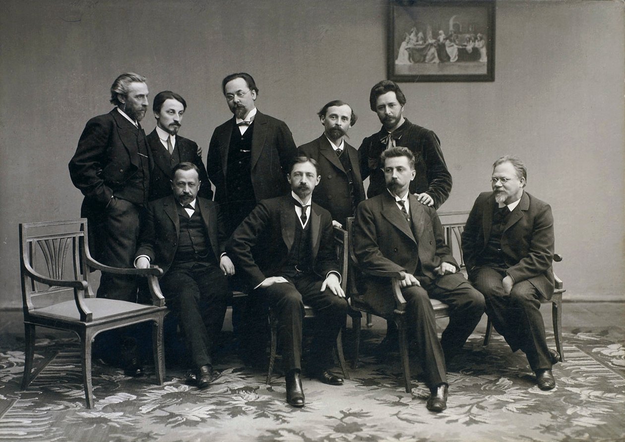 Sreda, russische Literaturgruppe, 1890er Jahre von Unbekannt
