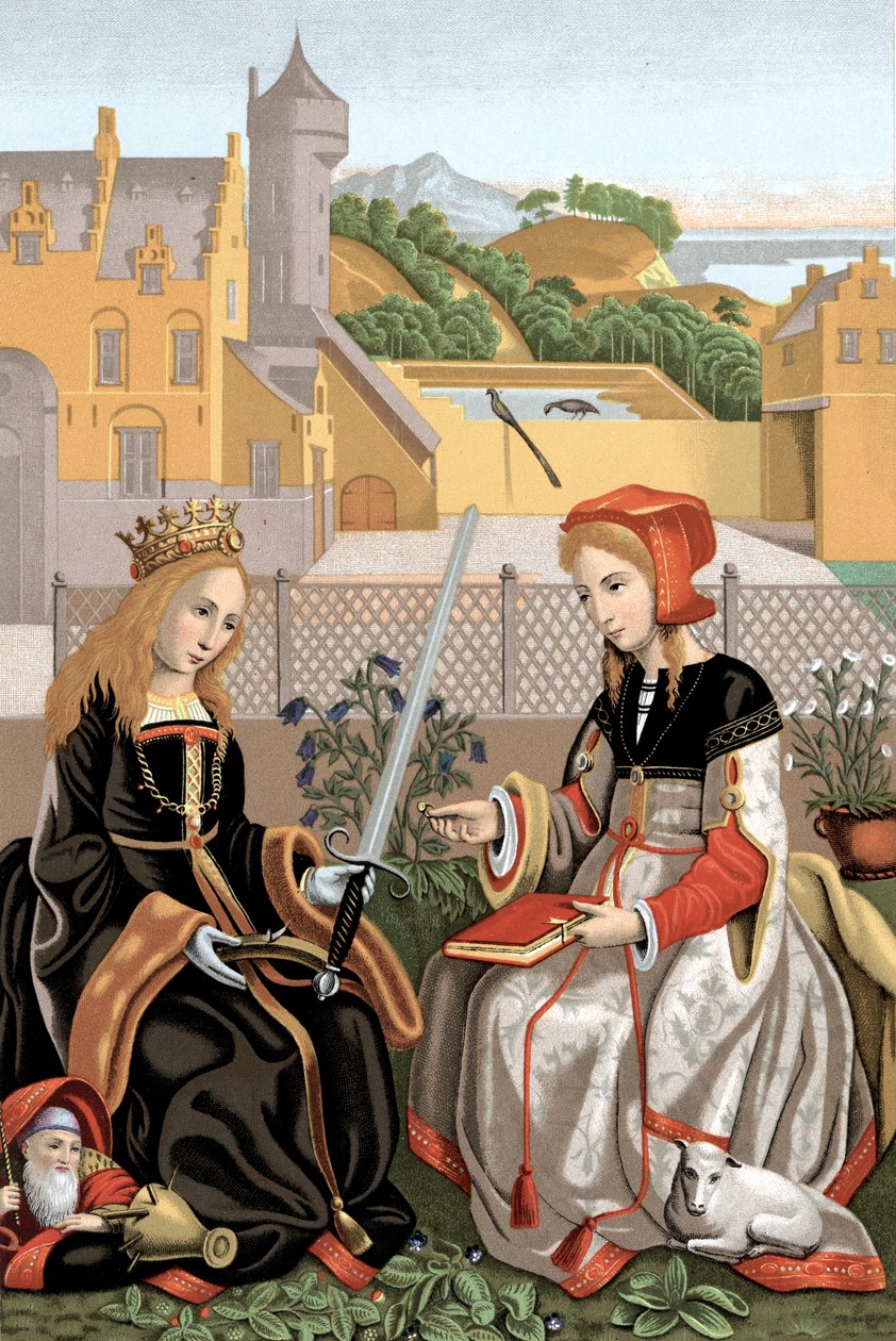 St. Agnes und St. Katharina von Unbekannt