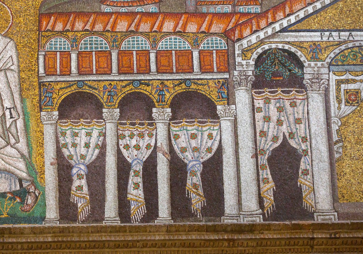 Kirche St. Apollinare Nuovo, Mosaik, Ravenna, Italien (Foto) von Unbekannt