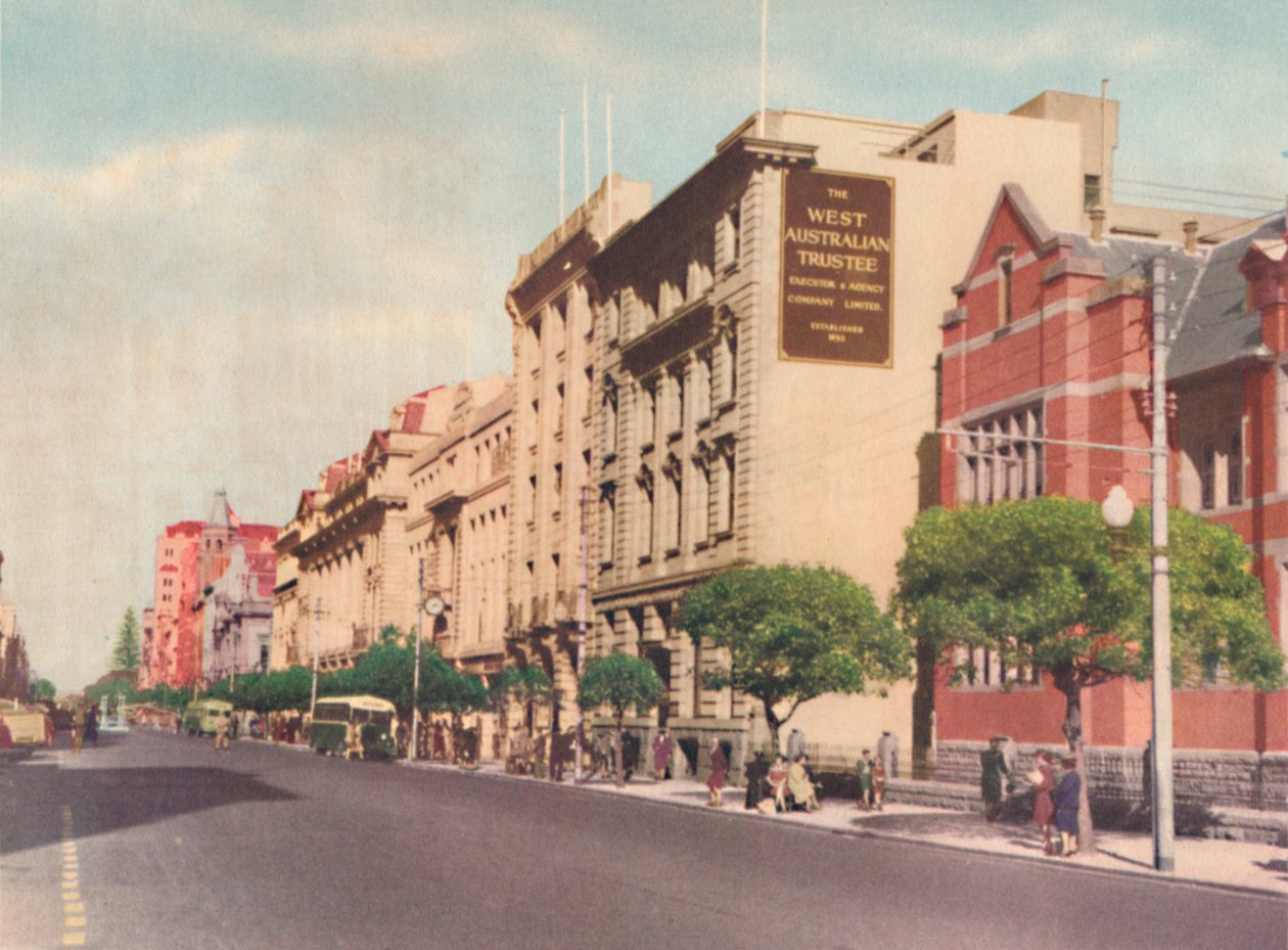 St. Georges Terrace, um 1947 von Unbekannt