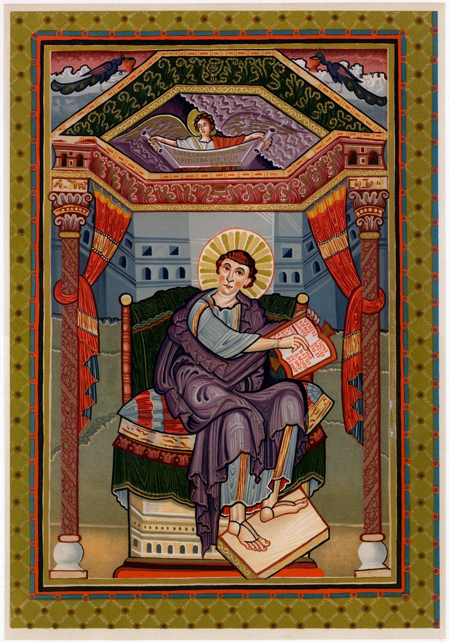 St. Matthäus, ca. 800 n. Chr. von Unbekannt