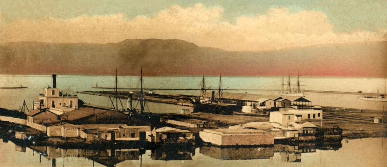 Suez - Die Docks, ca. 1918-1939 von Unbekannt