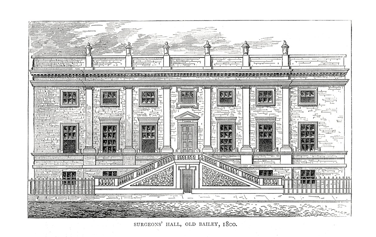 Surgeons Hall, Old Bailey, 1800 von Unbekannt