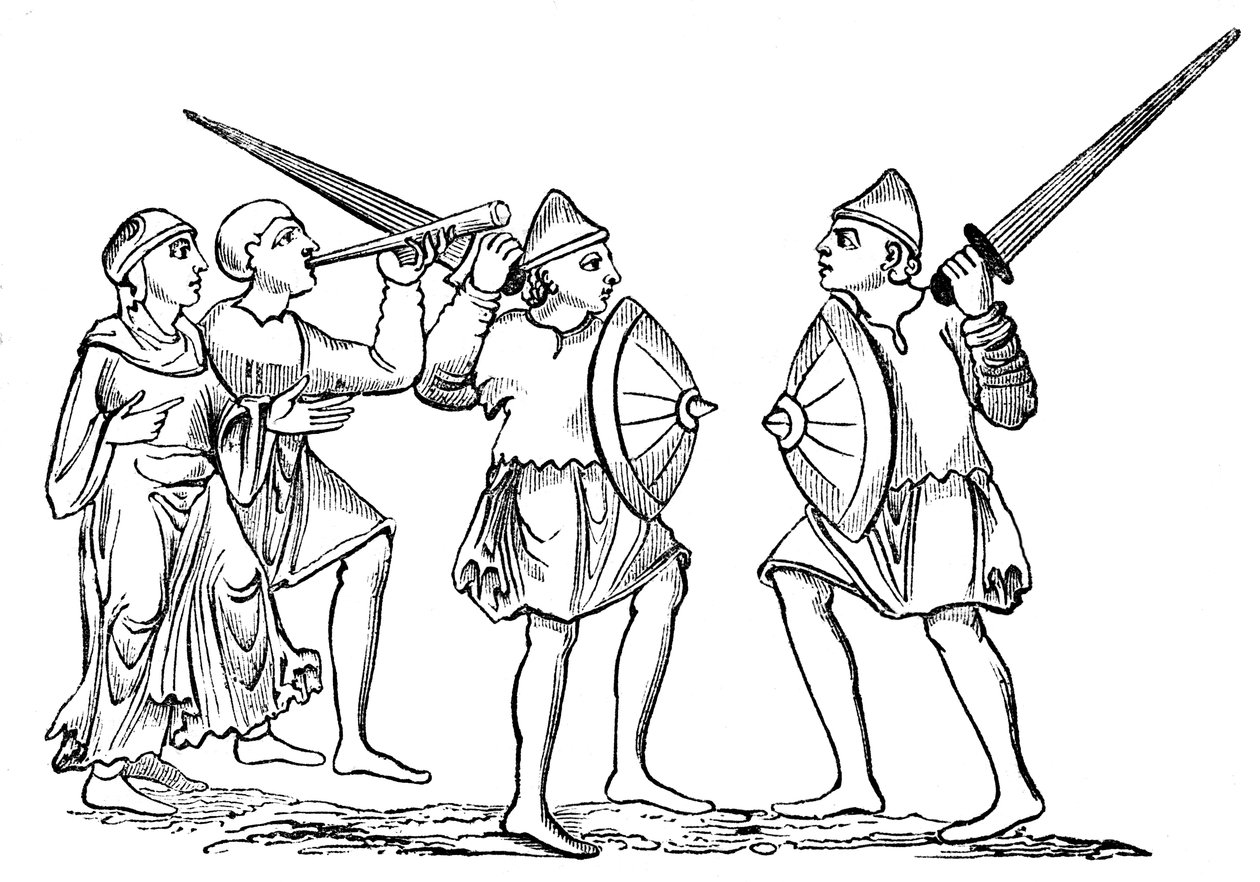 Schwerttanz, 1833 von Unbekannt