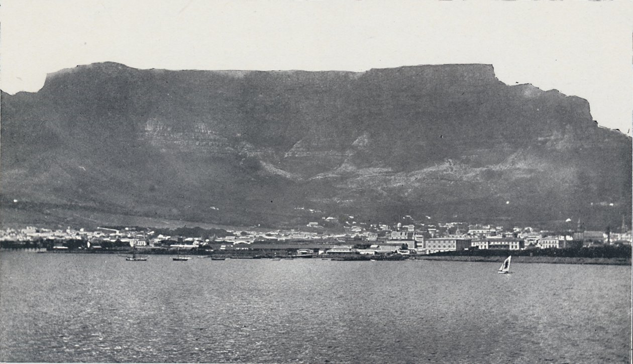 Tafelberg und Kapstadt von Unbekannt