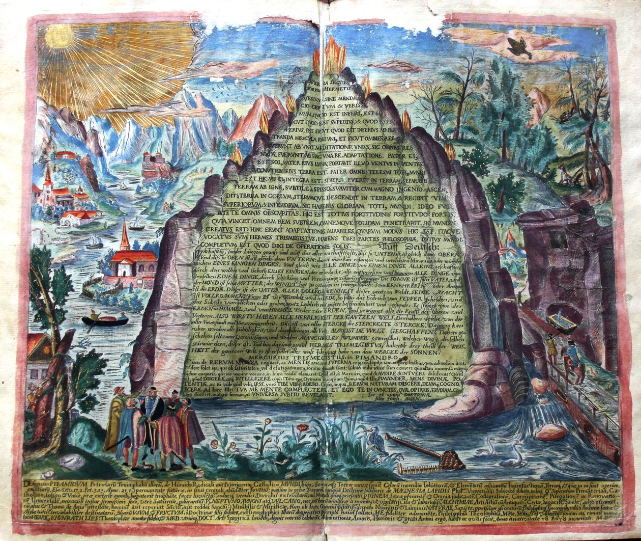 Tabula Smaragdina Smaragdtafel des Hermes Trismegistus, 1609 von Unbekannt