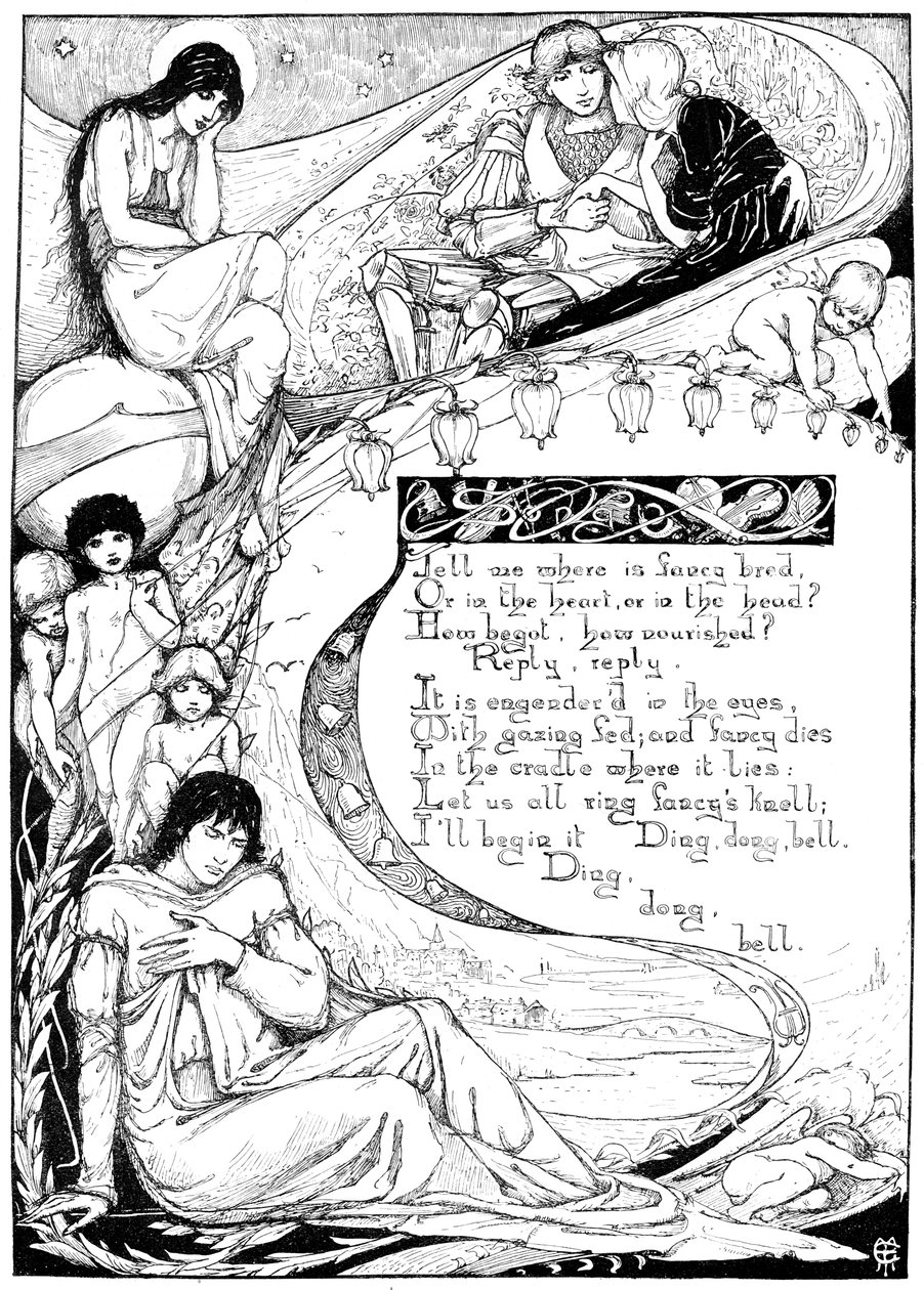 Sag mir, wo das Fantasiegebäck ist, 1895 von Unbekannt