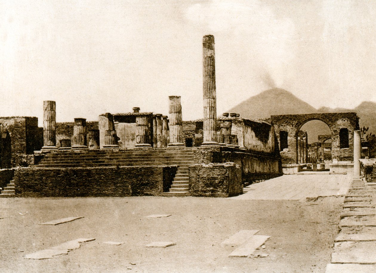 Tempel des Jupiter, Pompeji, Italien, um 1900 von Unbekannt