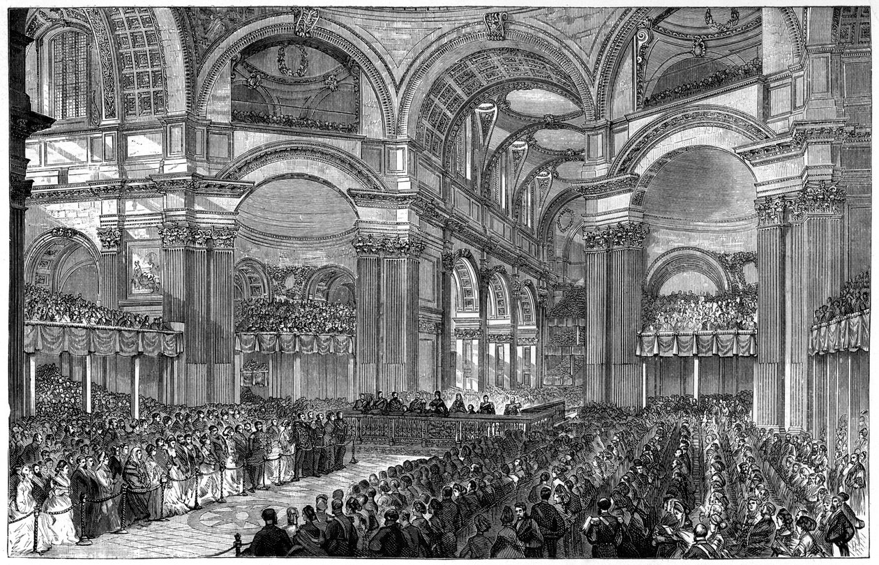 Dankgottesdienst in der St. Pauls Kathedrale, London, 1900 von Unbekannt