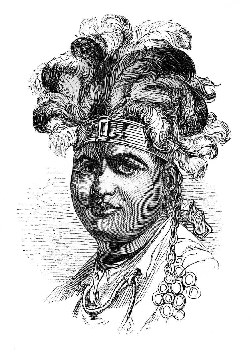 Thayendaneega, ein Mohawk-Häuptling, 1848 von Unbekannt