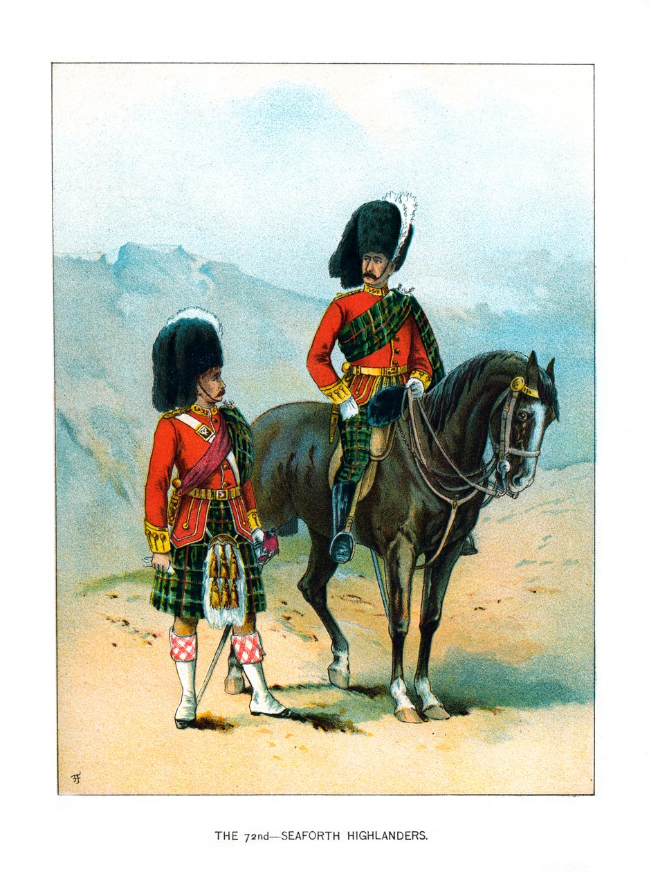 Die 72. Seaforth Highlanders, ca. 1890 von Unbekannt