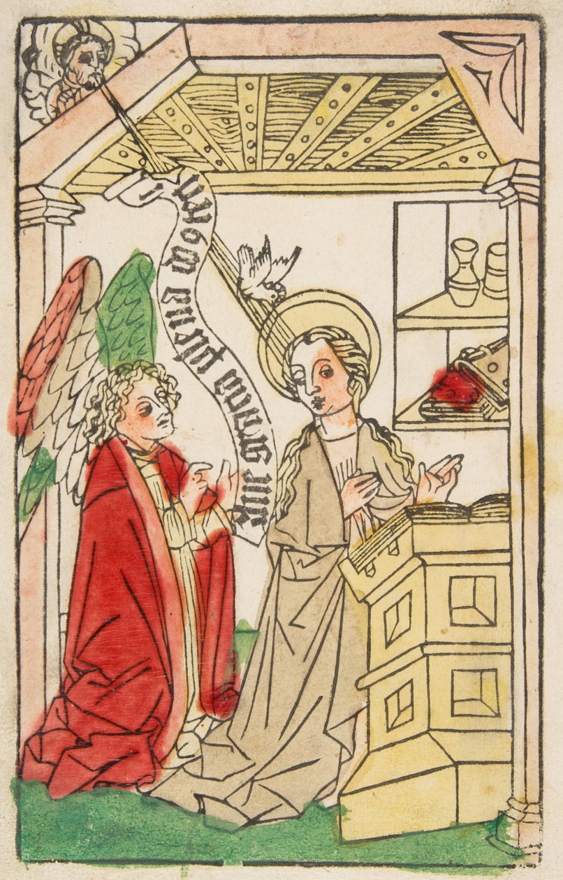 Die Verkündigung, ca. 1460-70 von Unbekannt