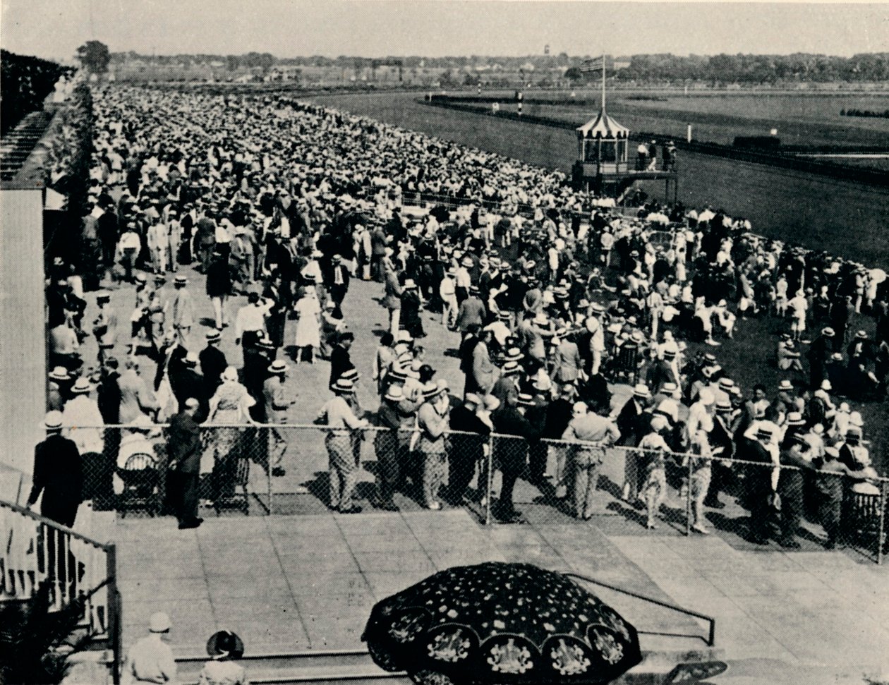 Die Arlington-Rennbahn, Chicago, um 1930 von Unbekannt