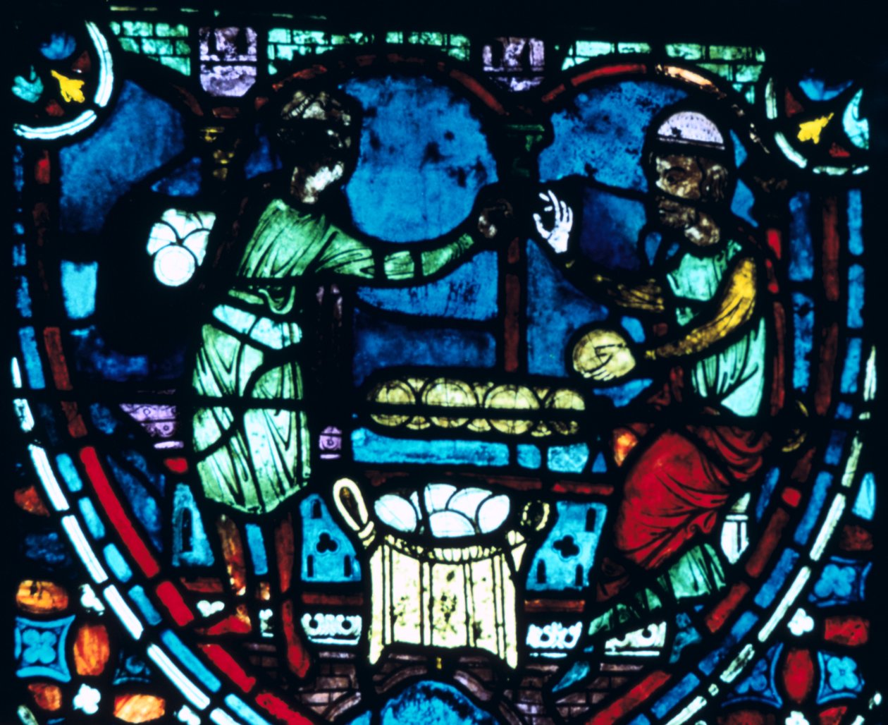 Die Bäcker, Buntglas, Kathedrale von Chartres, Frankreich, 1194-1260 von Unbekannt