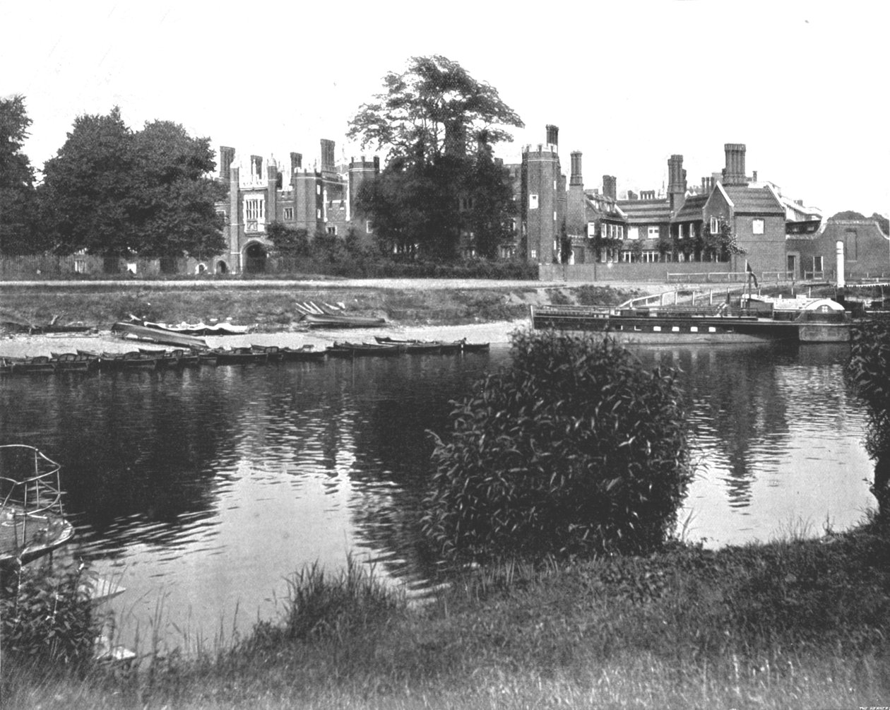Die Bankside am Hampton Court, Richmond, London, 1894 von Unbekannt