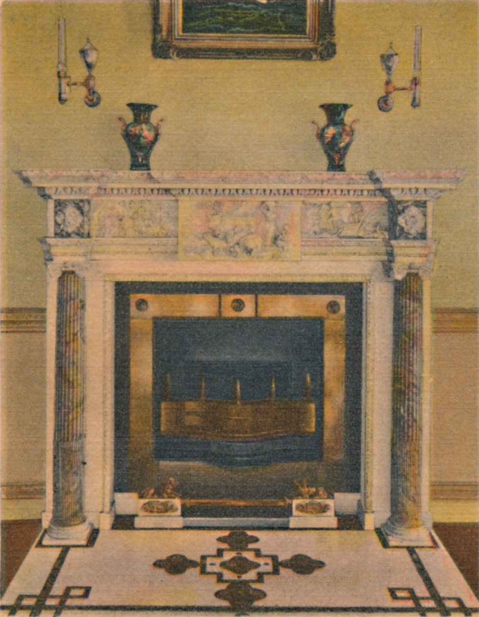 Der Bankettsaal-Kamin von Unbekannt