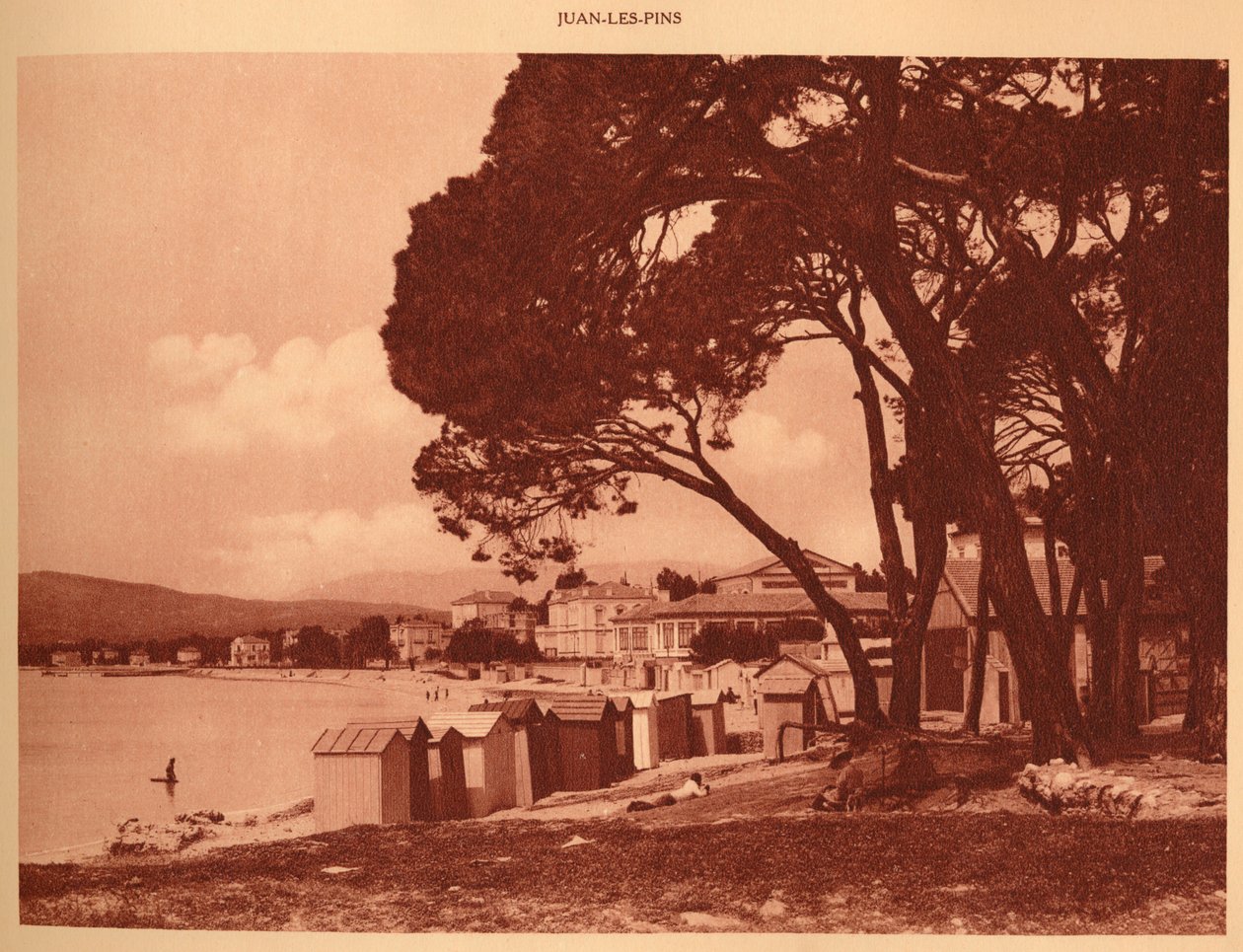 Der Strand, Juan-les-Pins, 1930 von Unbekannt