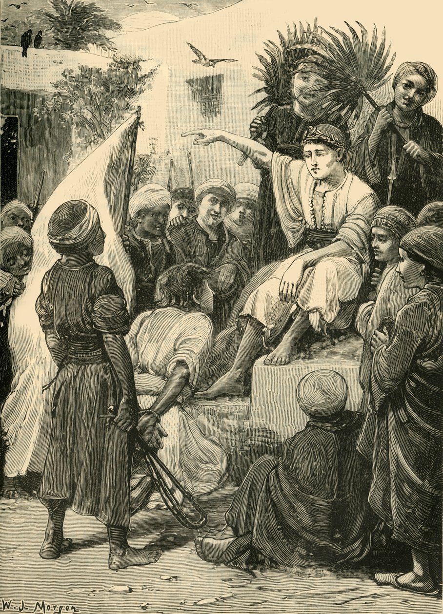 Der Junge Cyrus spielt den König, 1890 von Unbekannt
