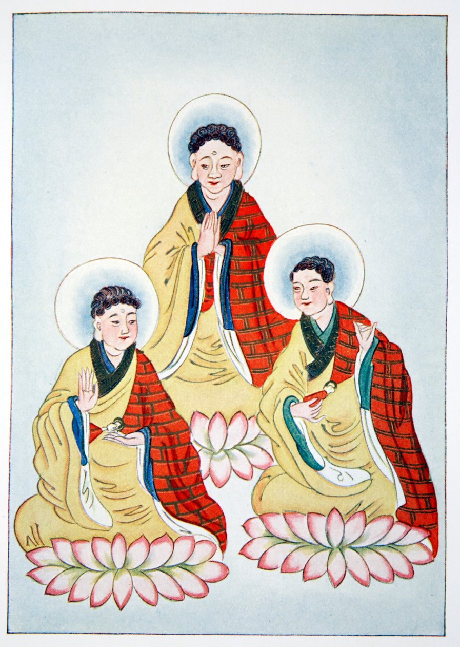 Die buddhistische Triade von Unbekannt