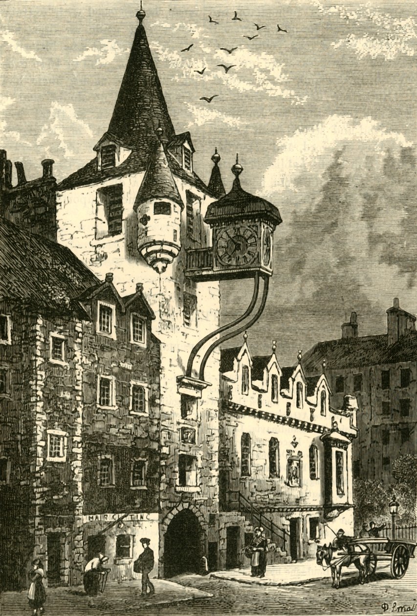 Das Canongate Tolbooth, Edinburgh, 1890 von Unbekannt