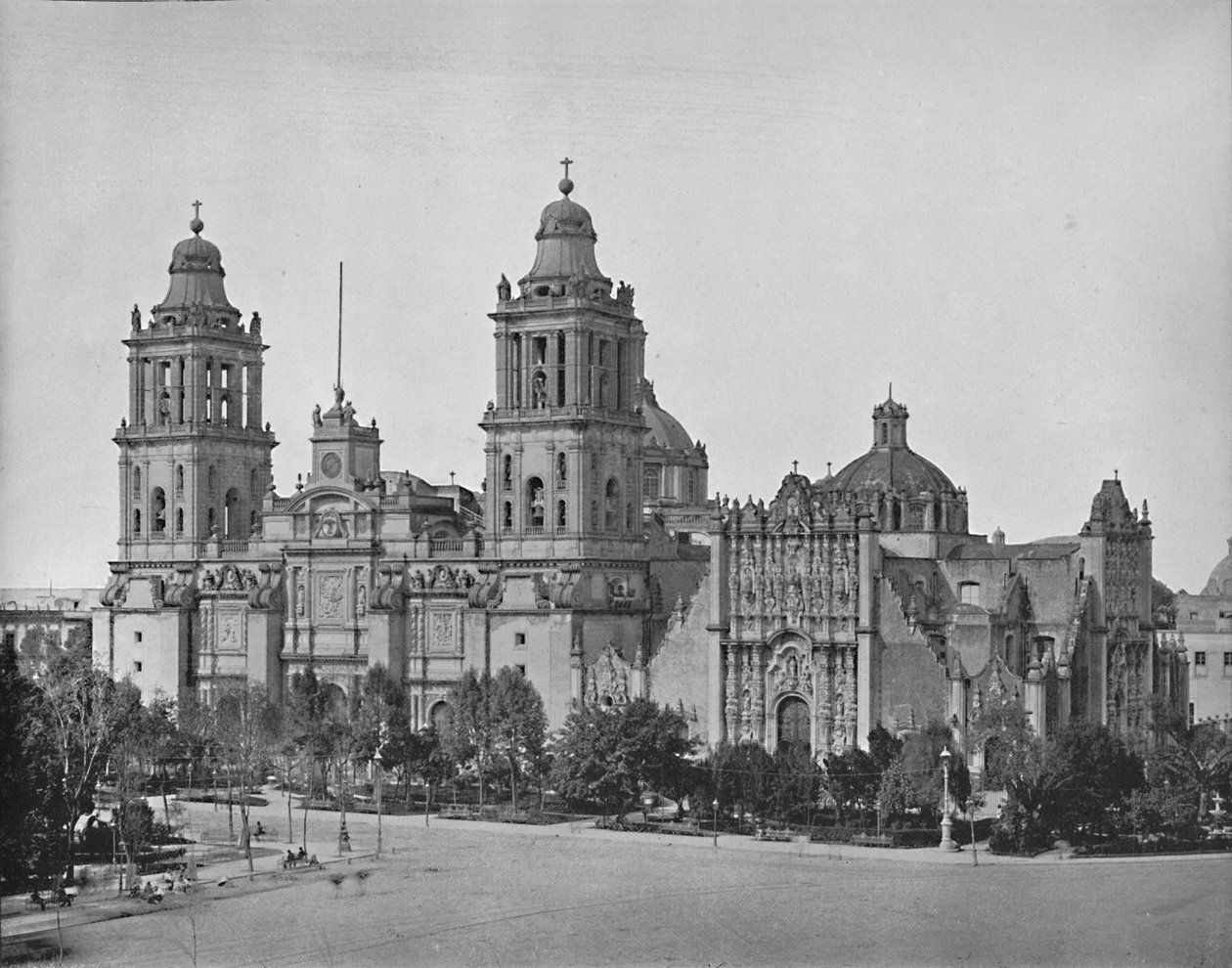 Die Kathedrale, Stadt Mexiko, ca. 1897 von Unbekannt