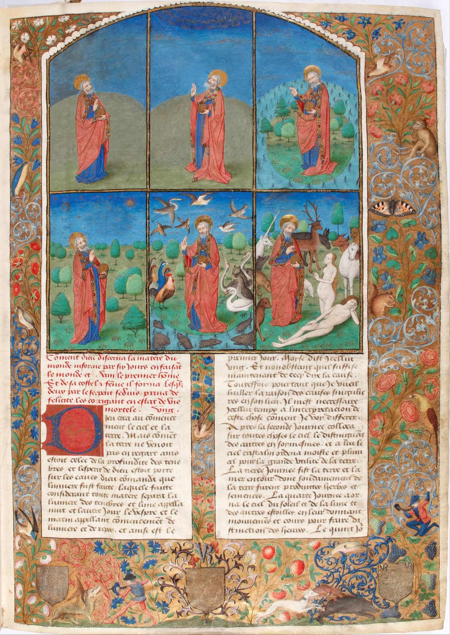 Die Schöpfung aus: Die Jüdische Altertümer von Flavius Josephus von Unbekannt
