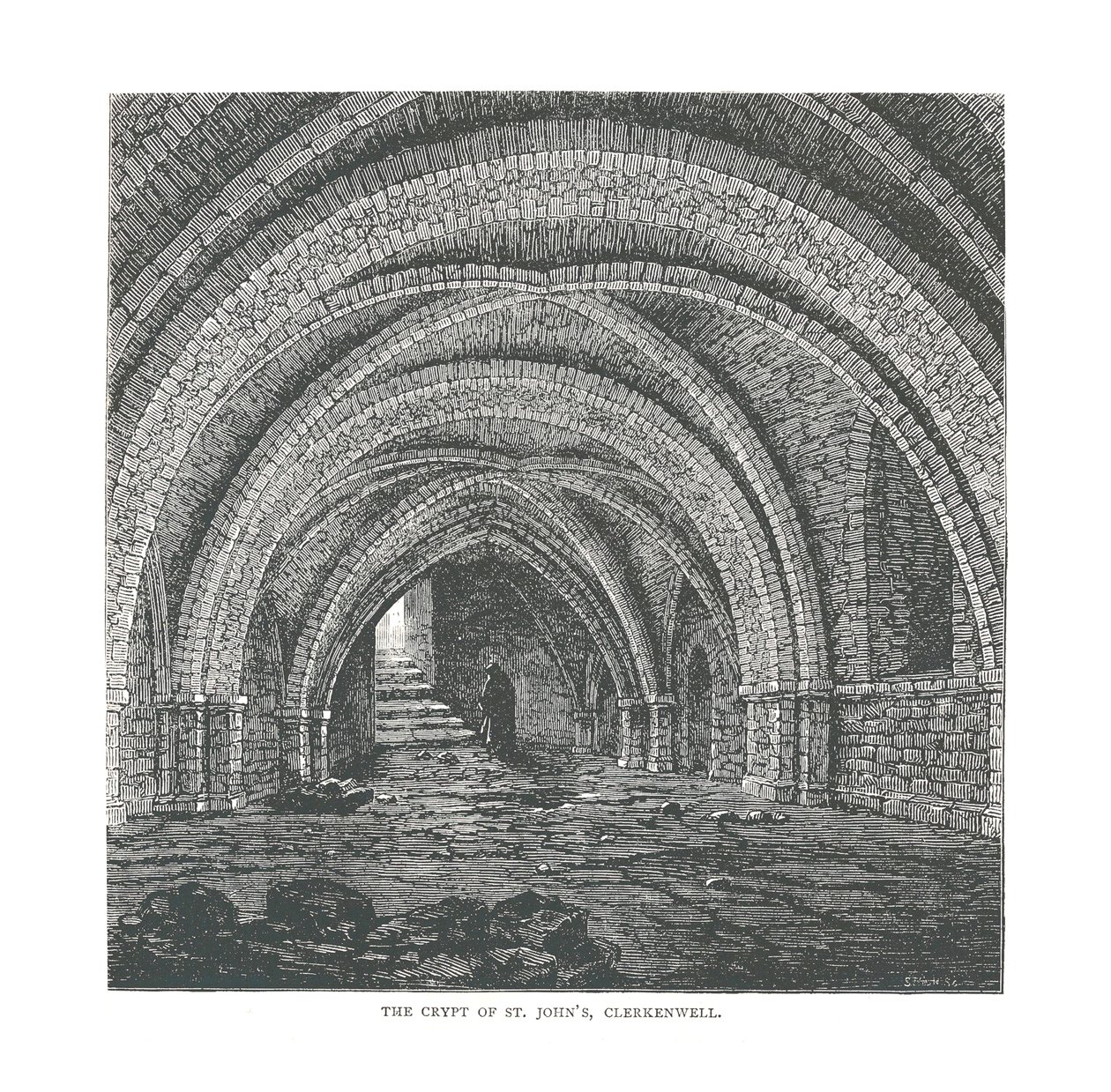 Die Krypta von St. Johns, 1878 von Unbekannt
