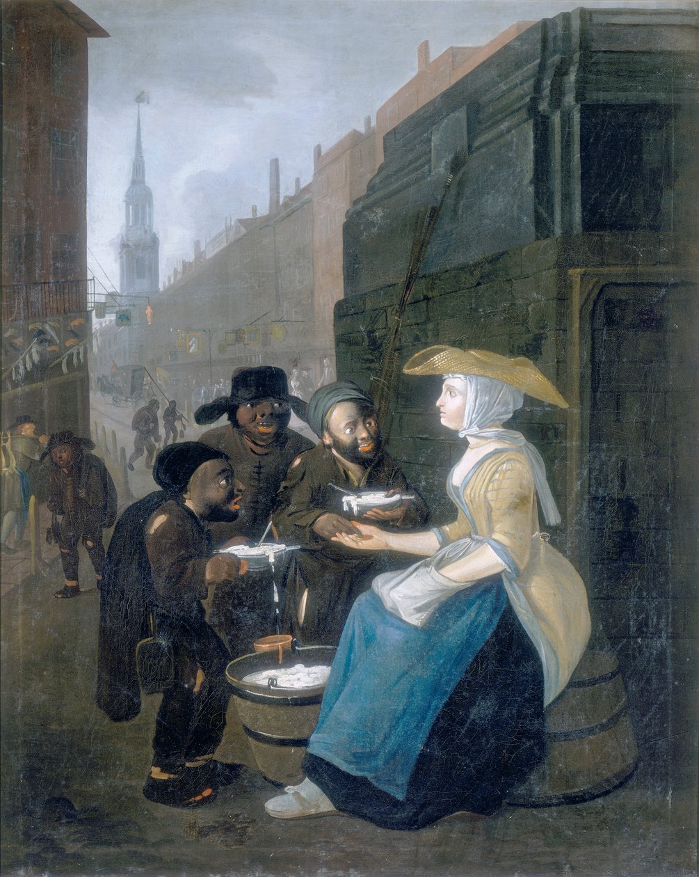 Der Quark- und Molkenverkäufer, Cheapside, ca. 1730 von Unbekannt