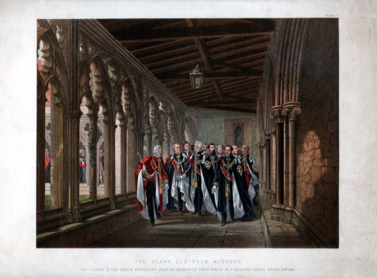 Der Kreuzgang des Dekans, Windsor, 10. März 1863 von Unbekannt