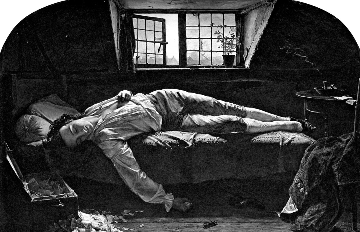 Der Tod von Chatterton, 1856-1900 von Unbekannt