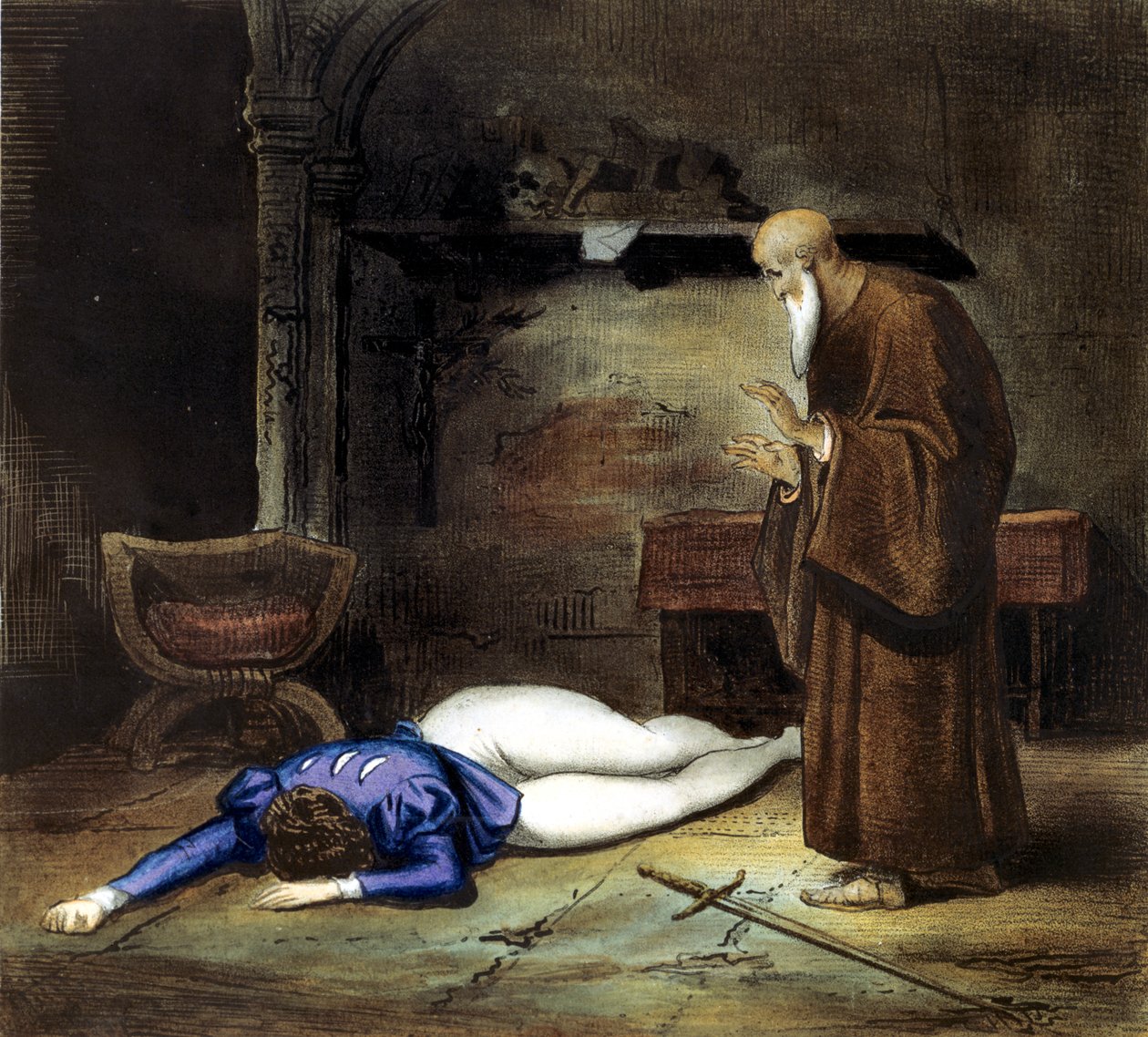 Der Tod von Romeo, 19. Jahrhundert von Unbekannt