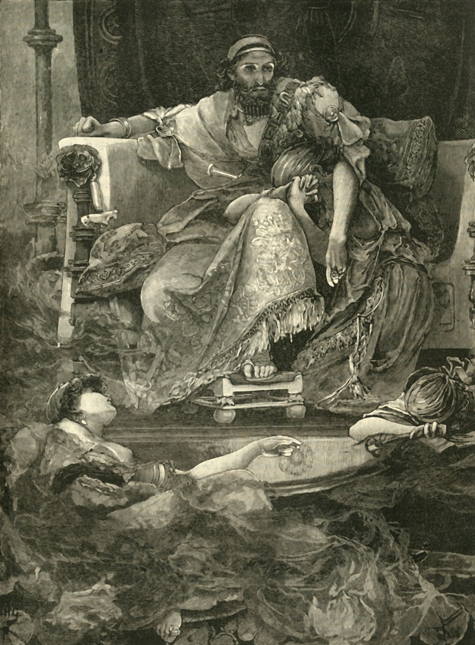 Der Tod des Sardanapalus, 1890 von Unbekannt