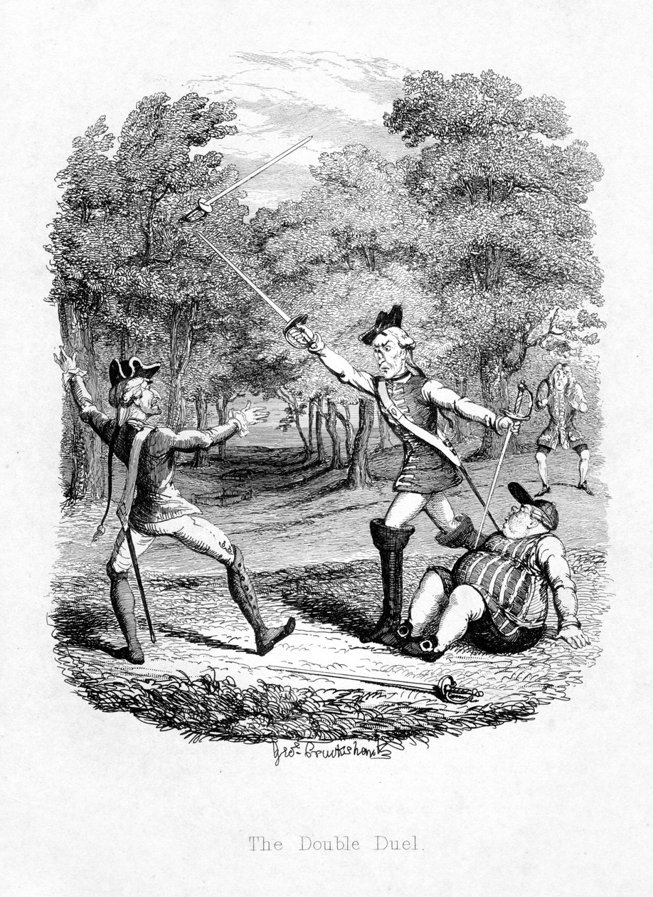Das Doppelte Duell, 1844 von Unbekannt