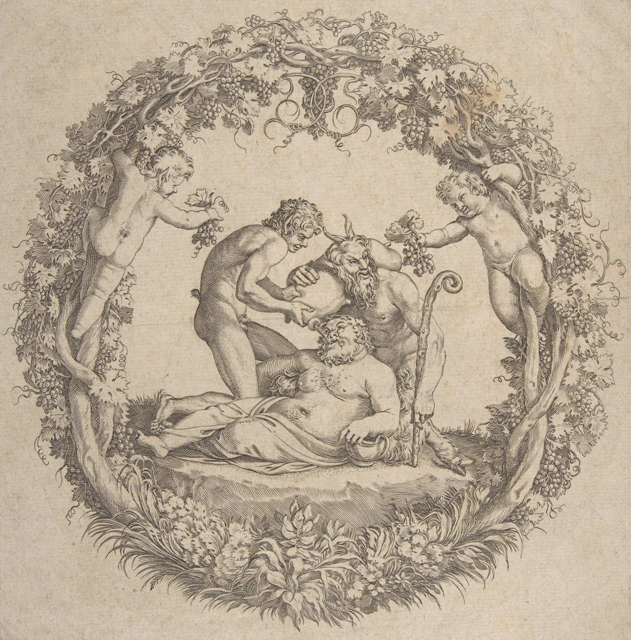 Der betrunkene Silenus, 1560-1609 von Unbekannt