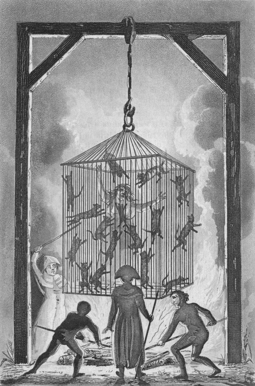 Die Hinrichtung von Louisa Mabree, der französischen Hebamme von Unbekannt