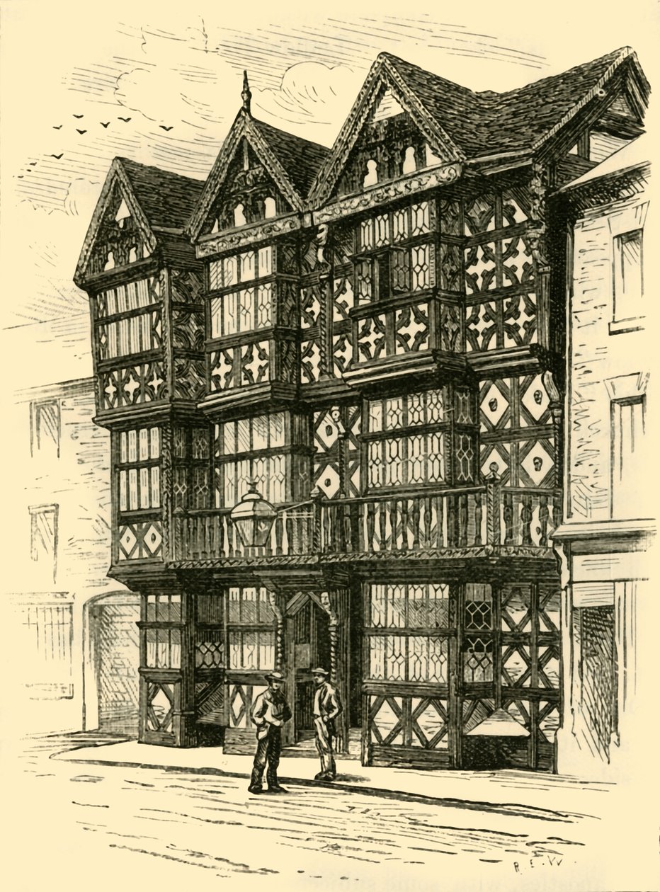 The Feathers Hotel, 1898 von Unbekannt