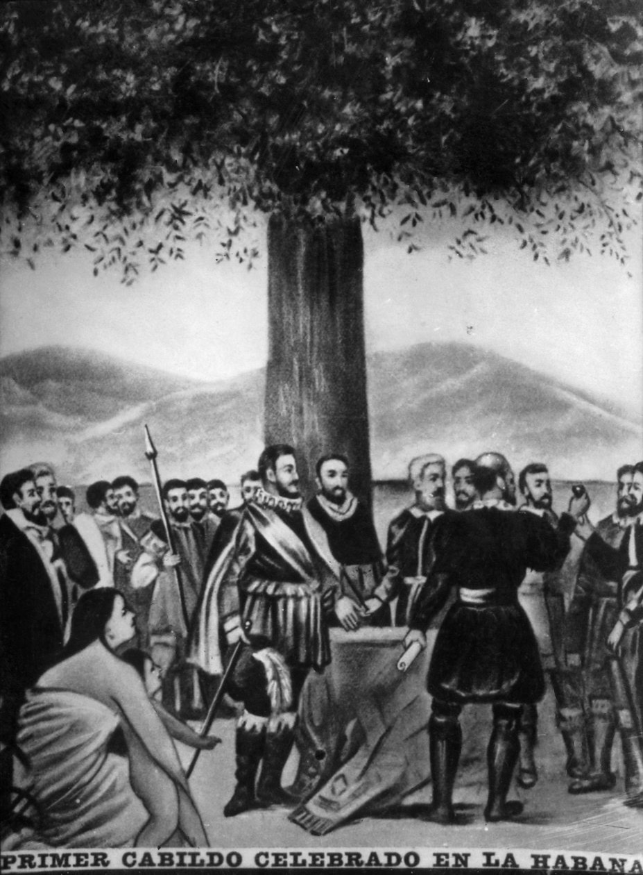 Das erste Cabildo, 1519, 1920er von Unbekannt